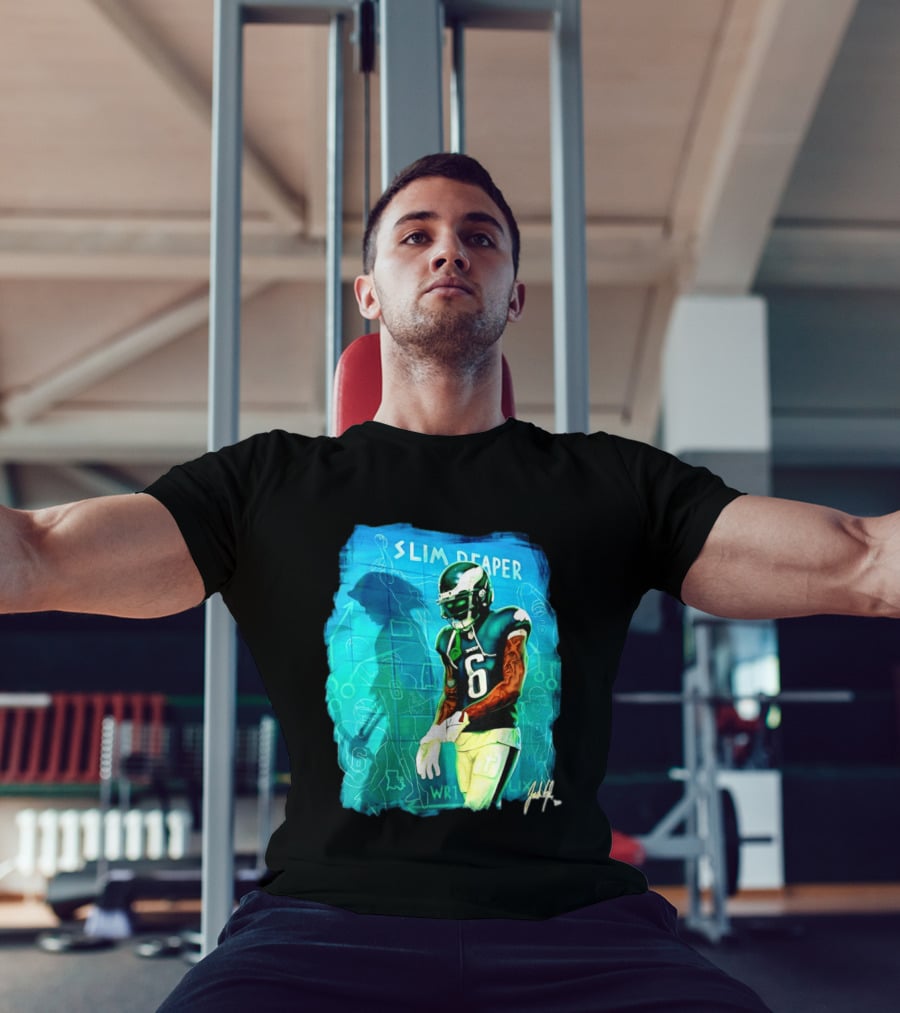 Philadelphia Eagles Devonta Smith Slim Reaper Phantom Six WR1 T-Shirt