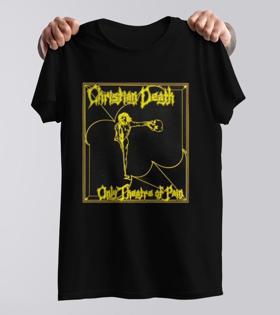 Christian Death Only Theatre Of Pain Skeleton Gothic Rock Aesthetic T-Shirt