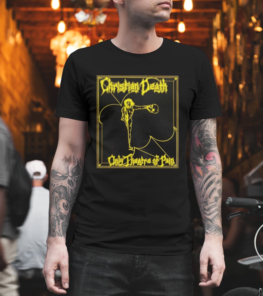 Christian Death Only Theatre Of Pain Skeleton Gothic Rock Aesthetic T-Shirt