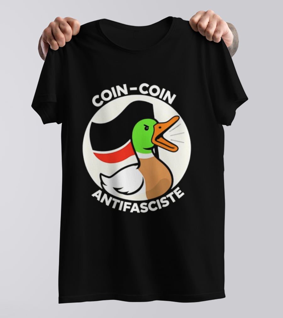 Coin Coin Antifasciste Duck Antifa Protest T-Shirt