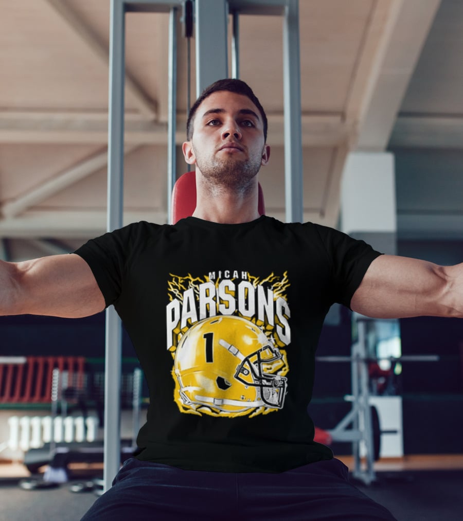 Micah Parsons 1 Helmet Green Bay Packers T-Shirt