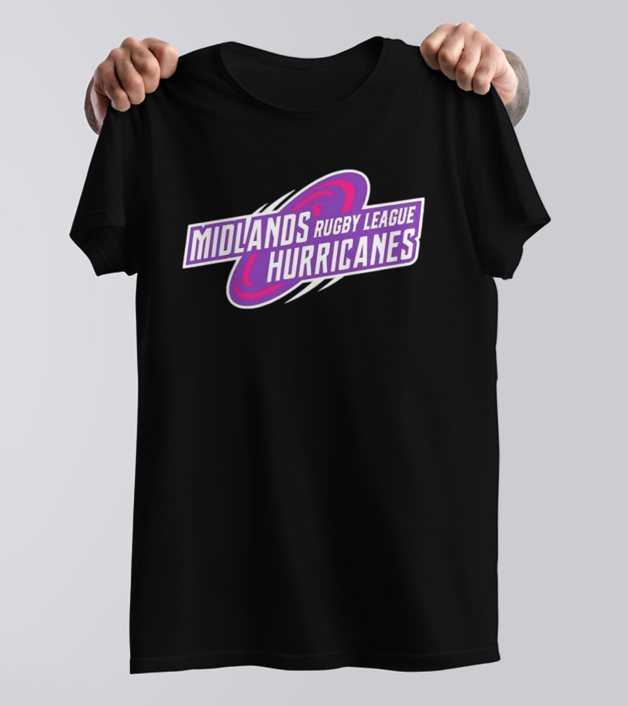 Midlands Rugby League Hurricanes Sports Team T-Shirt
