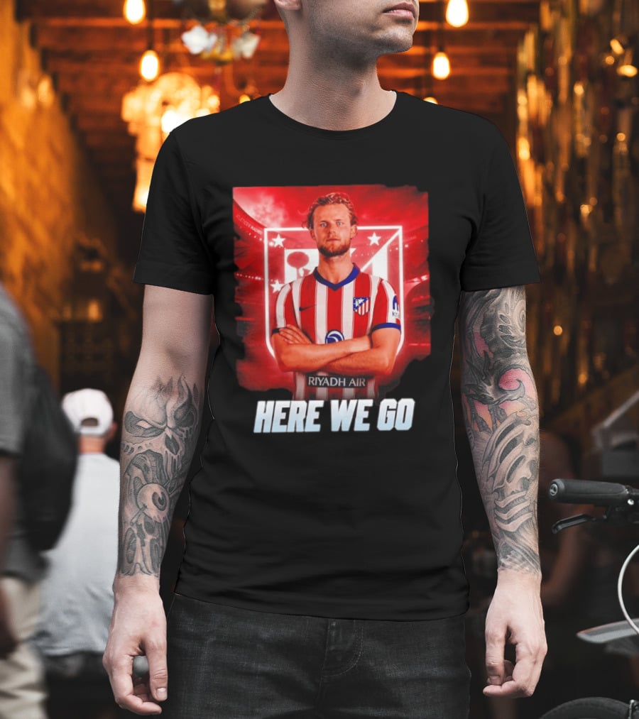 Atlético Madrid Transfer Morten Hjulmand Here We Go Announcement T-Shirt