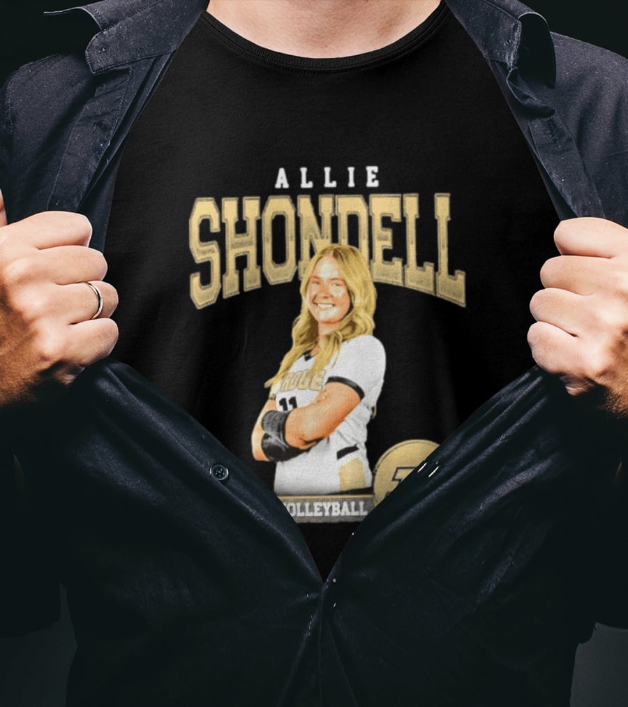 Allie Shondell Purdue Volleyball Player P Team T-Shirt