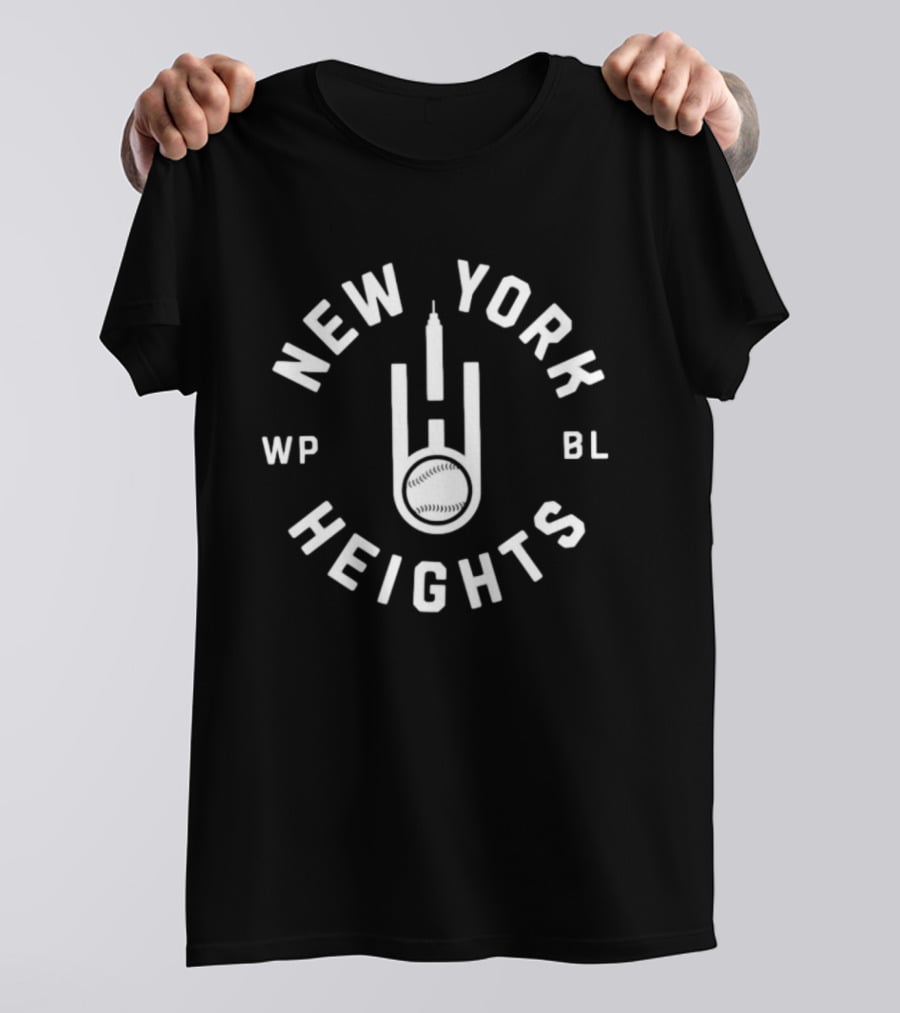 New York Heights WP BL Baseball Skyline T-Shirt