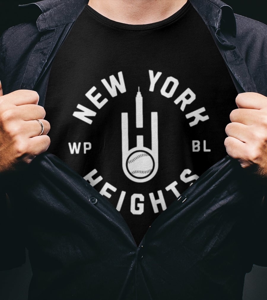 New York Heights WP BL Baseball Skyline T-Shirt