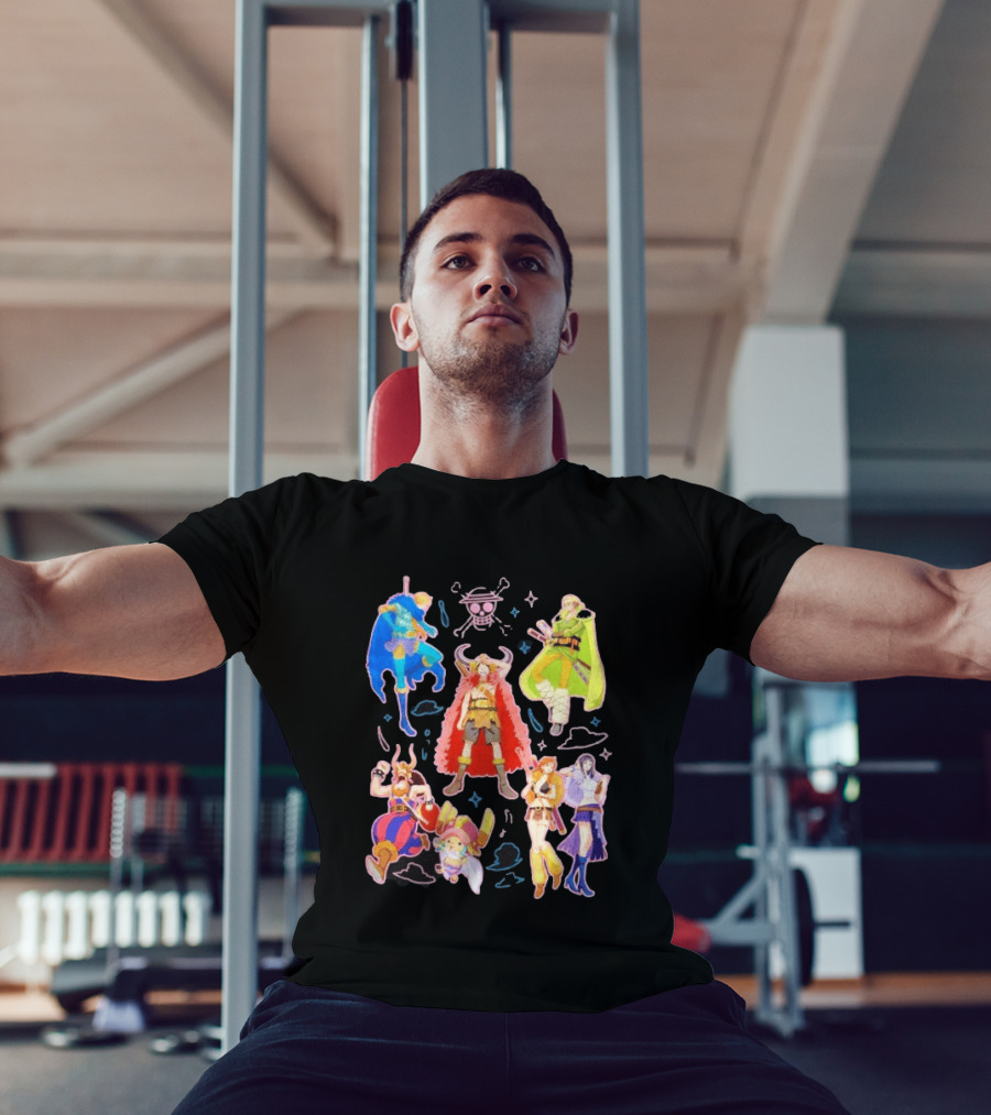 One Piece Straw Hat Pirates Collage Luffy T-Shirt