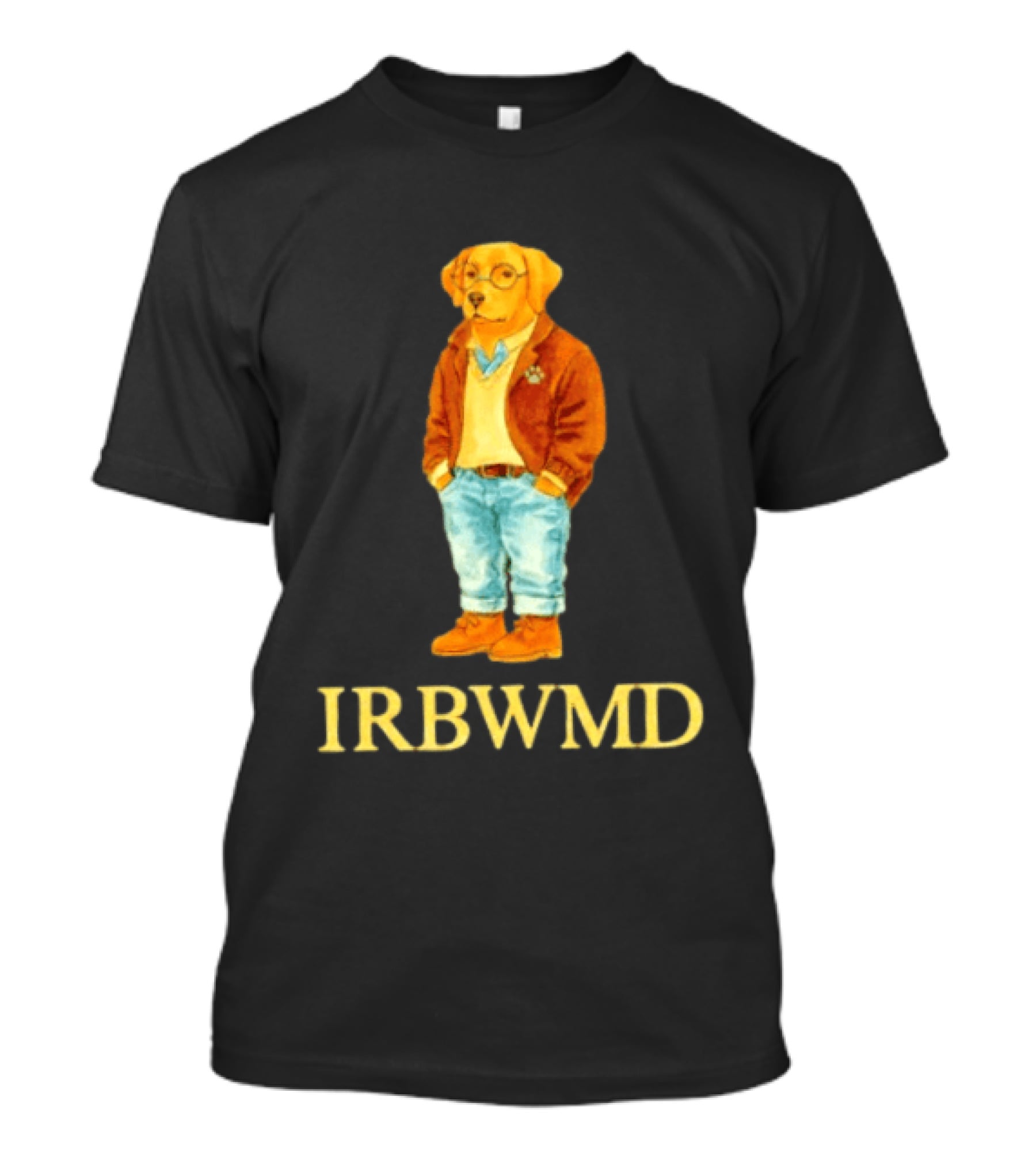 IRBWMD Golden Retriever Reading Companion T-Shirt