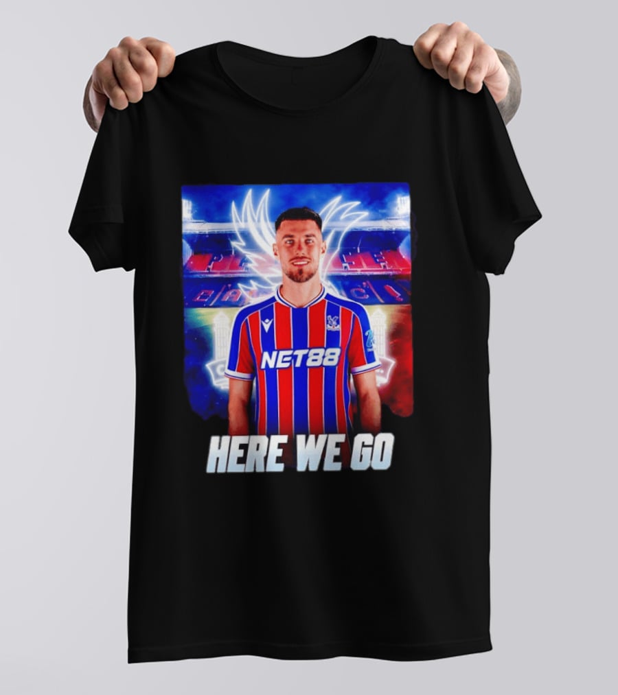 Oscar Mingueza NET88 Crystal Palace Here We Go T-Shirt