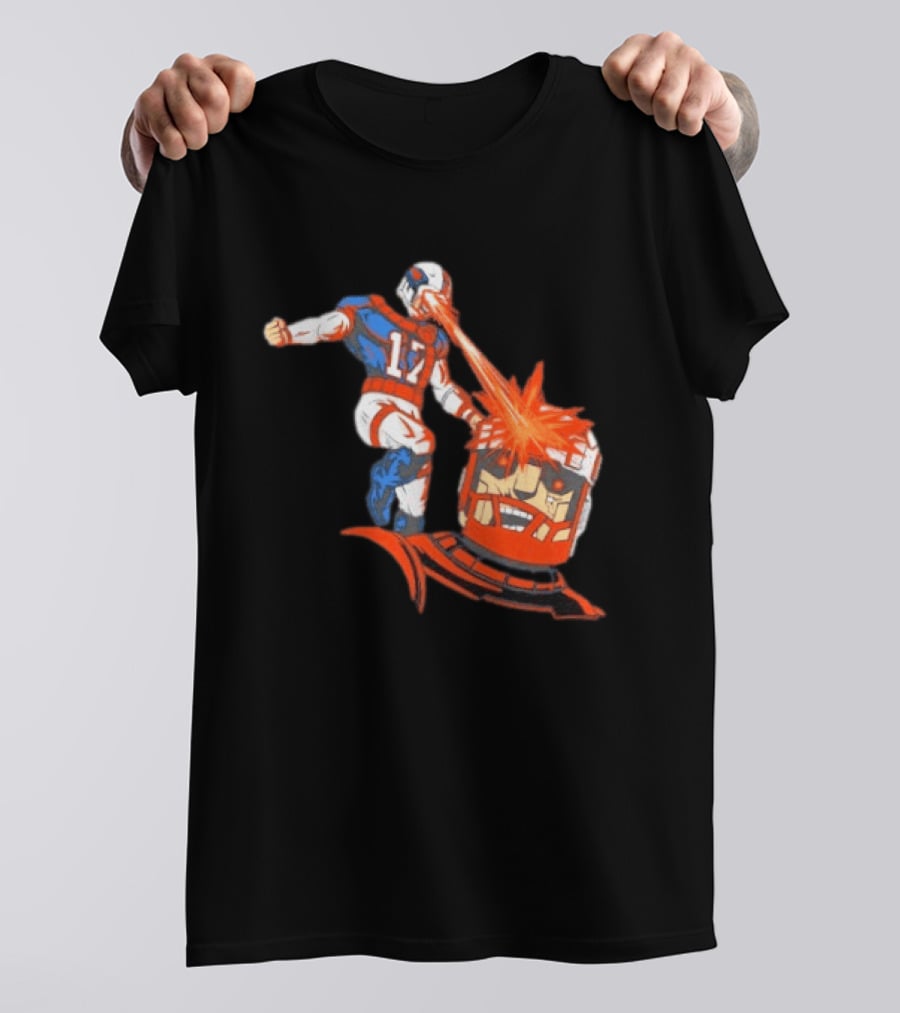 Buffalo Bills Josh Allen Laser Eye Superhero 17 Football Power T-Shirt