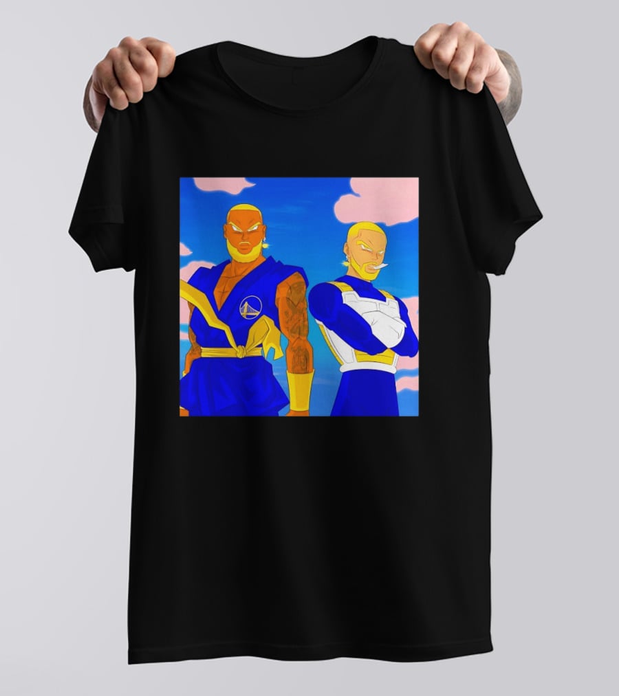 LeBron James Stephen Curry Golden State Warriors Anime Dragon Ball T-Shirt