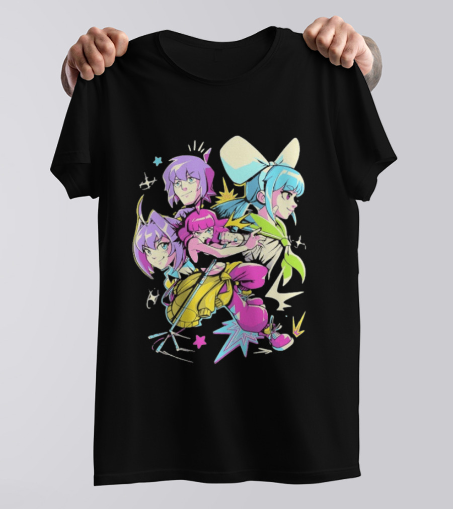 Unbeatable Video Game Anime Characters Colorful T-Shirt
