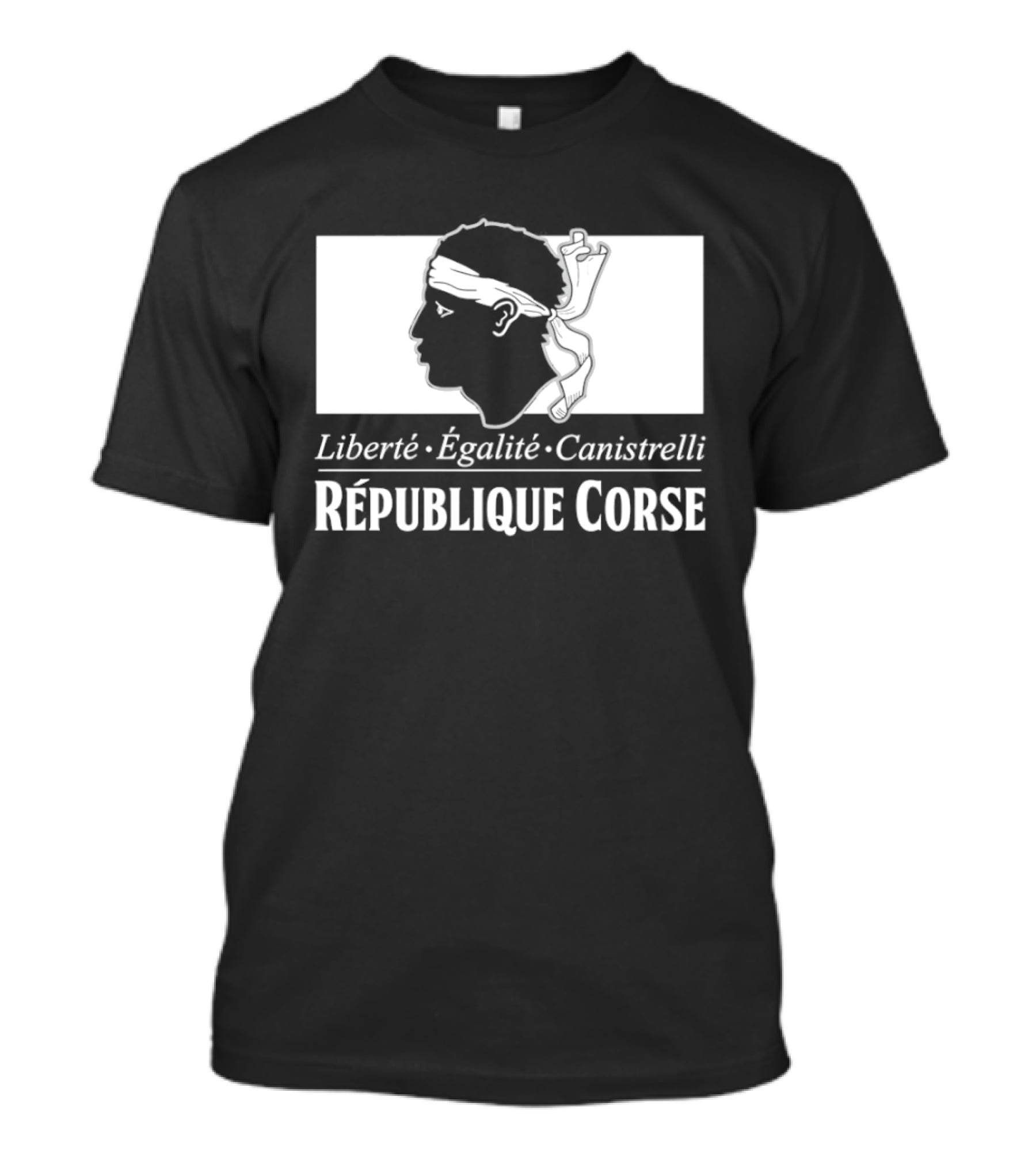 République Corse Liberté Égalité Canistrelli Banner T-Shirt