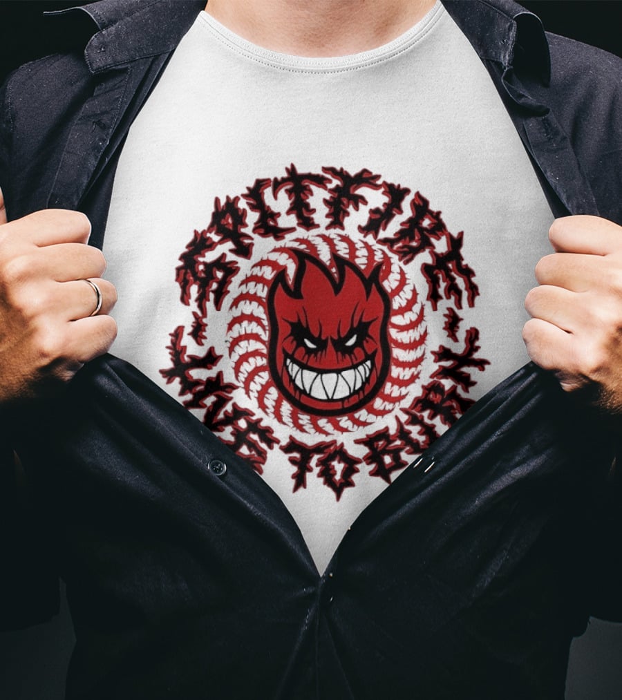 Spitfire Live To Burn Fireball Flamehead T-Shirt