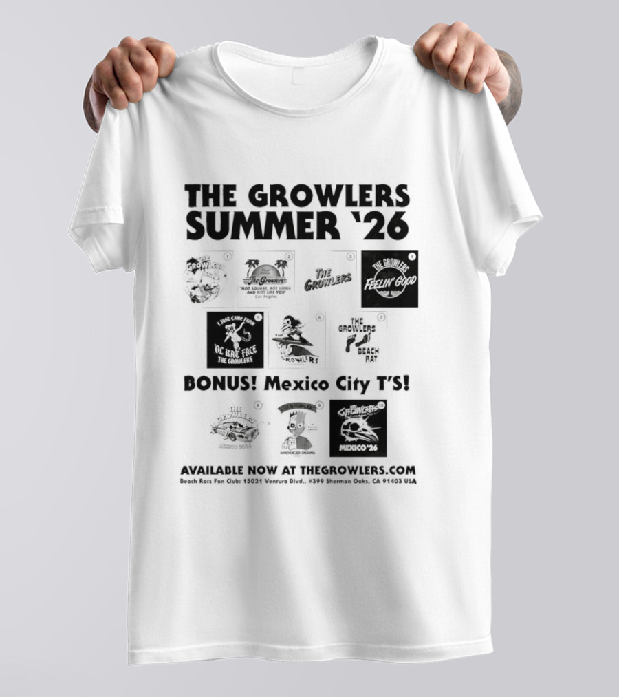 The Growlers Summer '26 Bonus Mexico City Fyi Mexico '26 T-Shirt