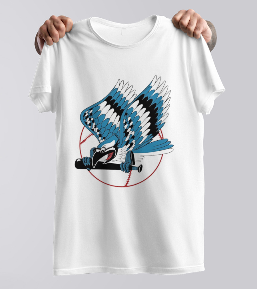 Toronto Blue Jays Flying Logo Majestic MLB Baseball Sportswear T-Shirt