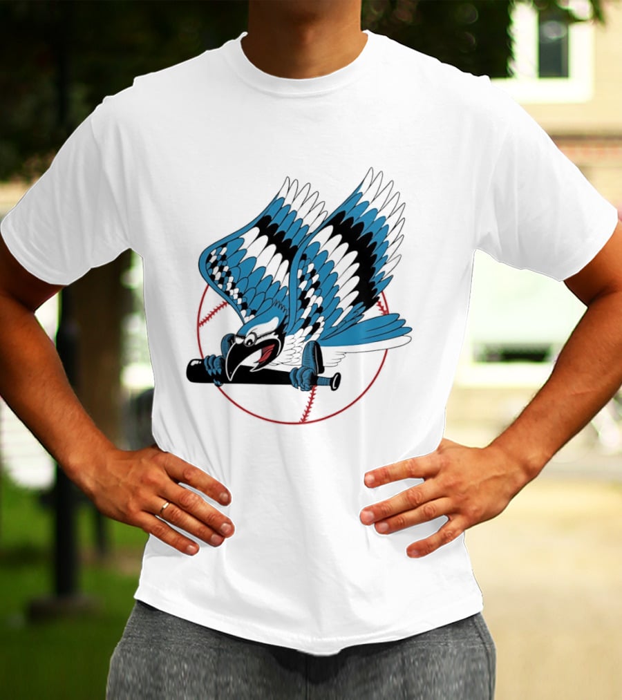 Toronto Blue Jays Flying Logo Majestic MLB Baseball Sportswear T-Shirt