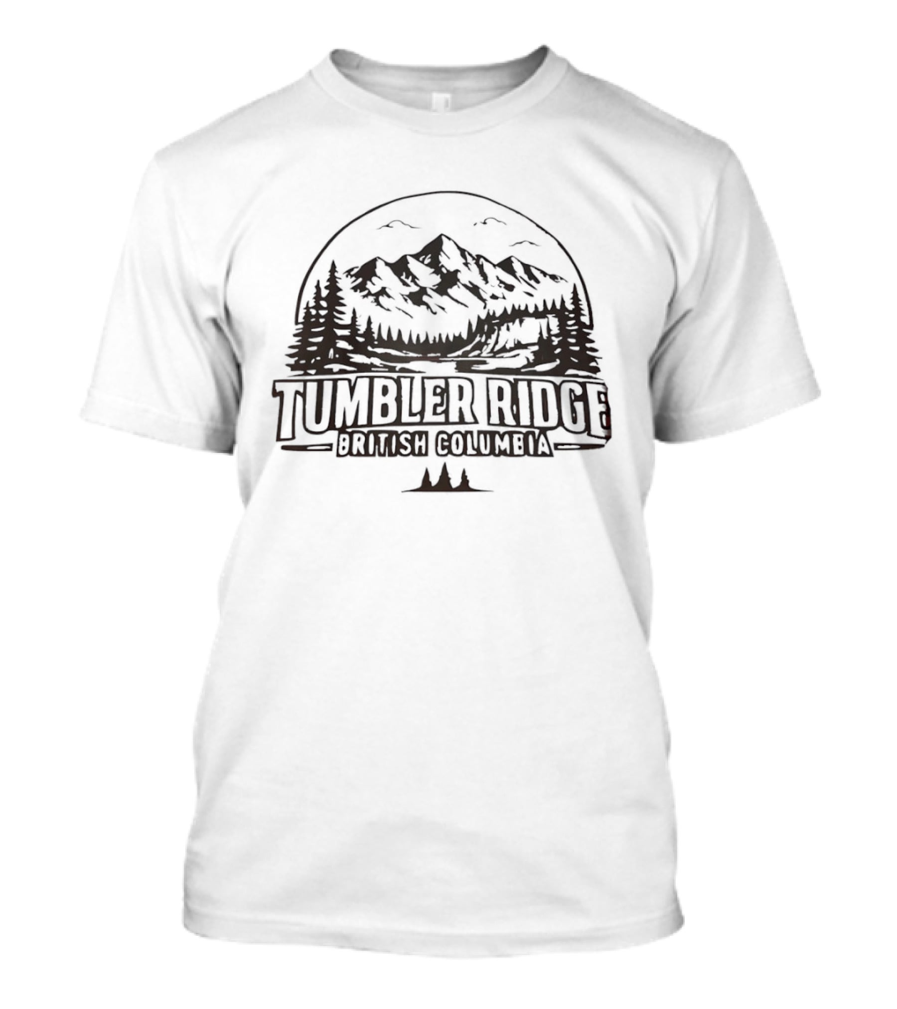 Tumbler Ridge British Columbia Mountain Landscape Scenic Adventure T-Shirt