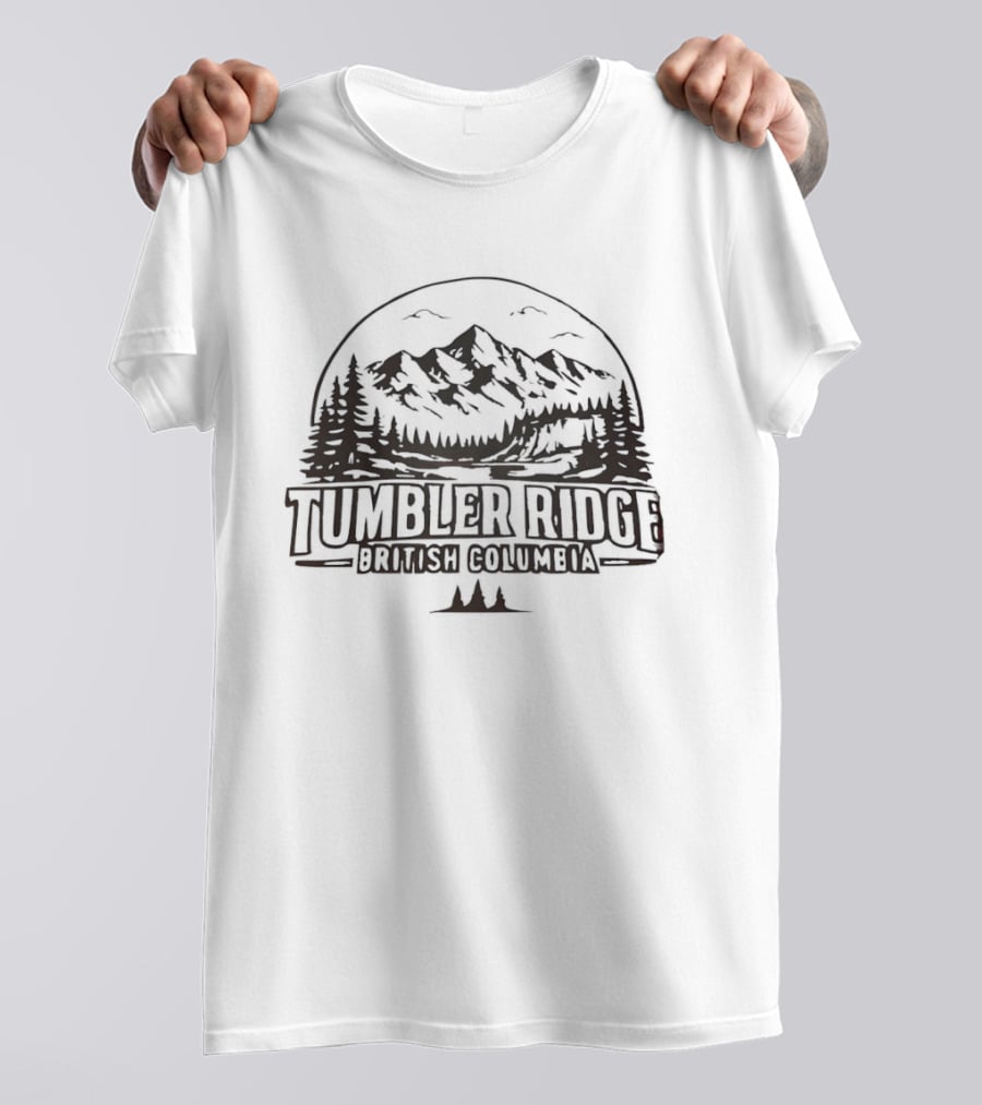 Tumbler Ridge British Columbia Mountain Landscape Scenic Adventure T-Shirt