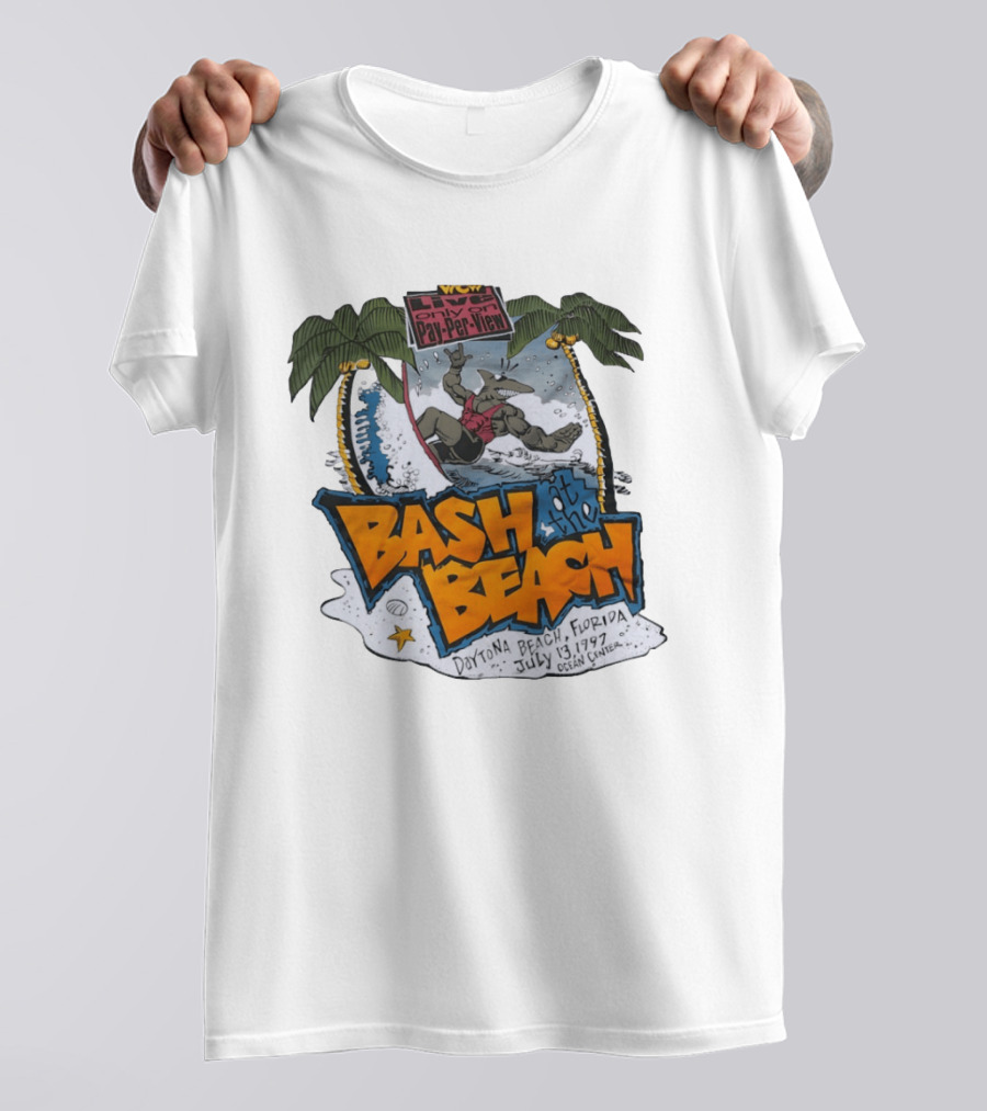 WCW Live Pay Per View Bash At The Beach Daytona Beach Florida July 13 1997 Ocean Center T-Shirt