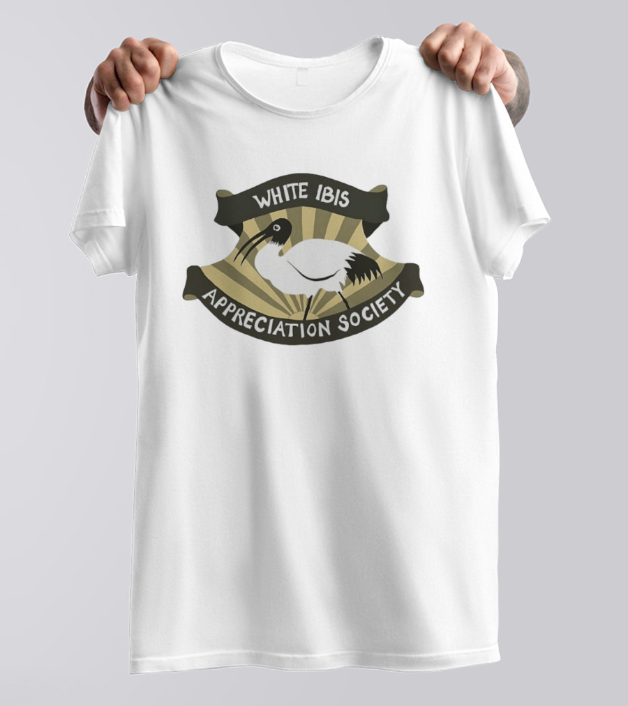 White Ibis Appreciation Society Bird Nature Lover Enthusiasts T-Shirt