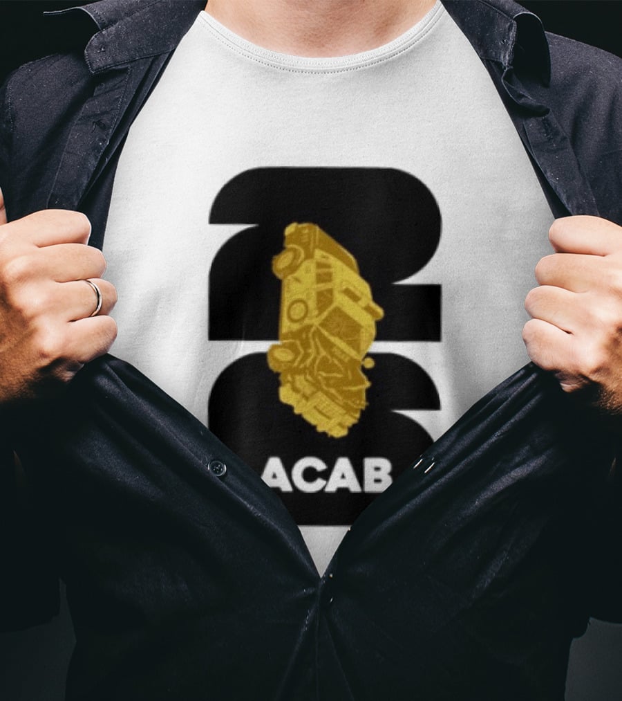 ACAB 1312 Upside Down Police Car Protest Abolition T-Shirt