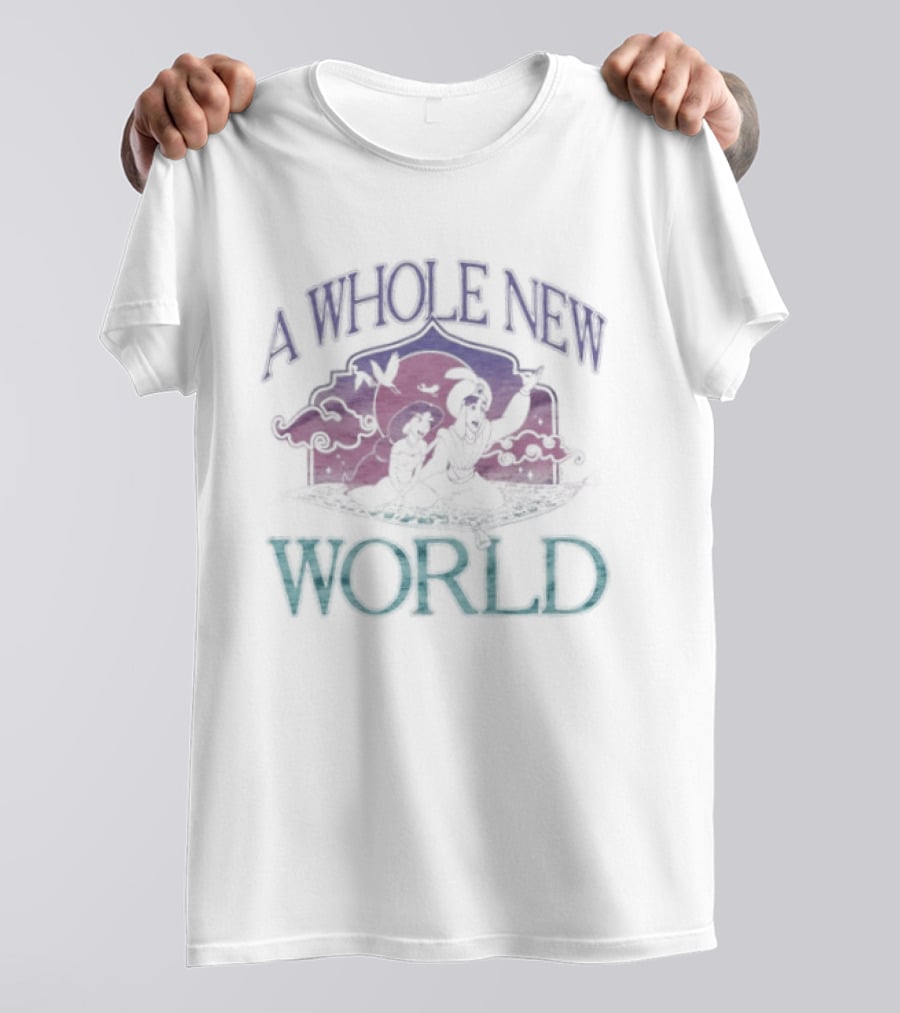 A Whole New World Aladdin Jasmine Disney Magic Carpet Ride T-Shirt