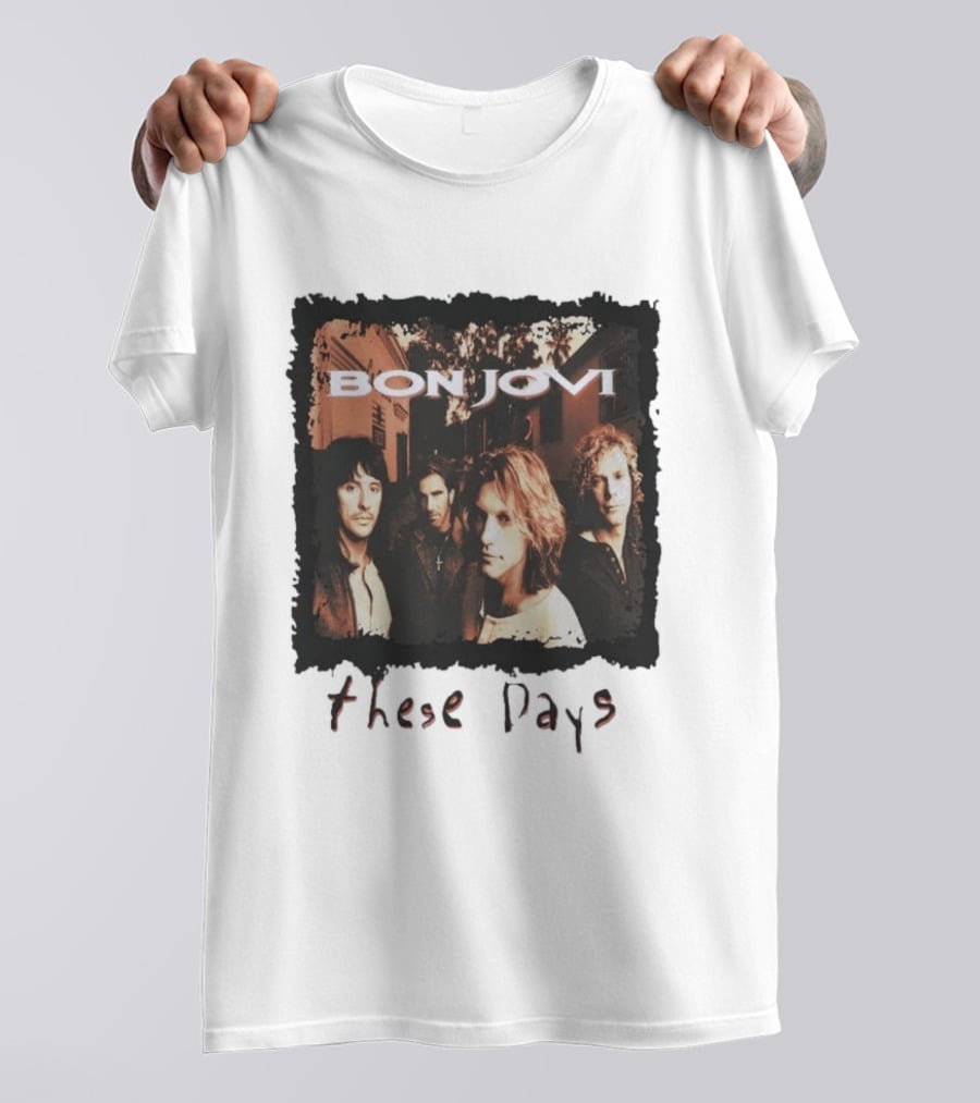 Bon Jovi These Days 1995 Tour Album Cover Band Members T-Shirt