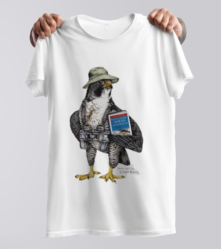 Brenda The Bird Er Field Guide To The Birds Of Australia Pencil Art By Kayla Reay T-Shirt
