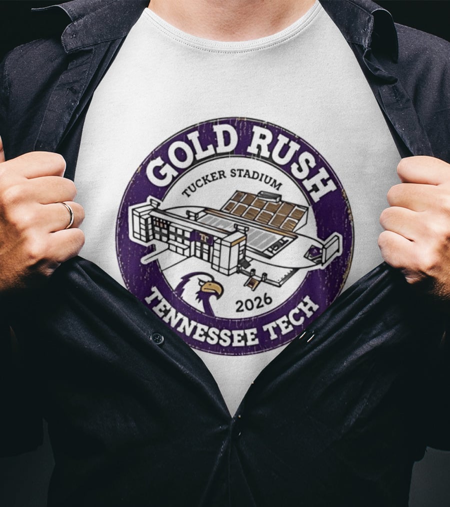 Tennessee Tech Gold Rush Tucker Stadium 2026 T-Shirt