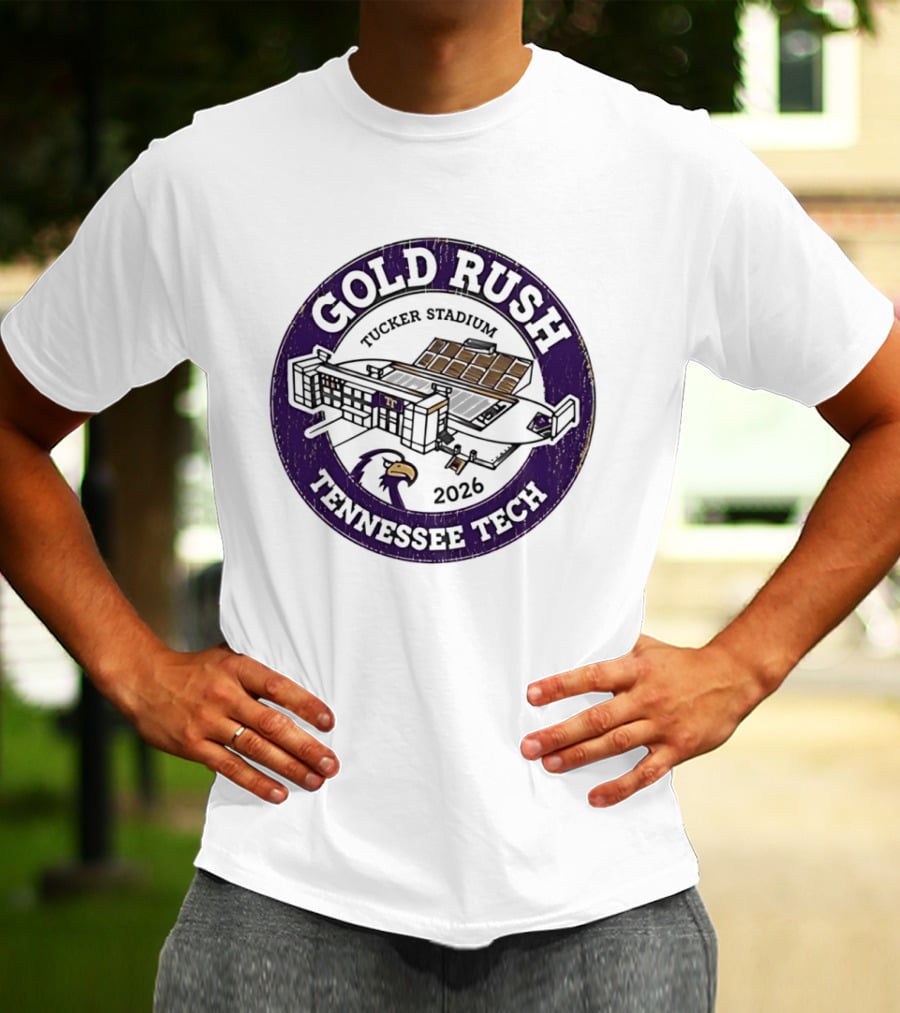 Tennessee Tech Gold Rush Tucker Stadium 2026 T-Shirt