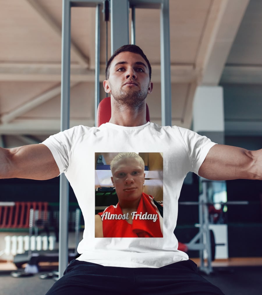 Haaland Selfie Almost Friday Locker Room Photo T-Shirt