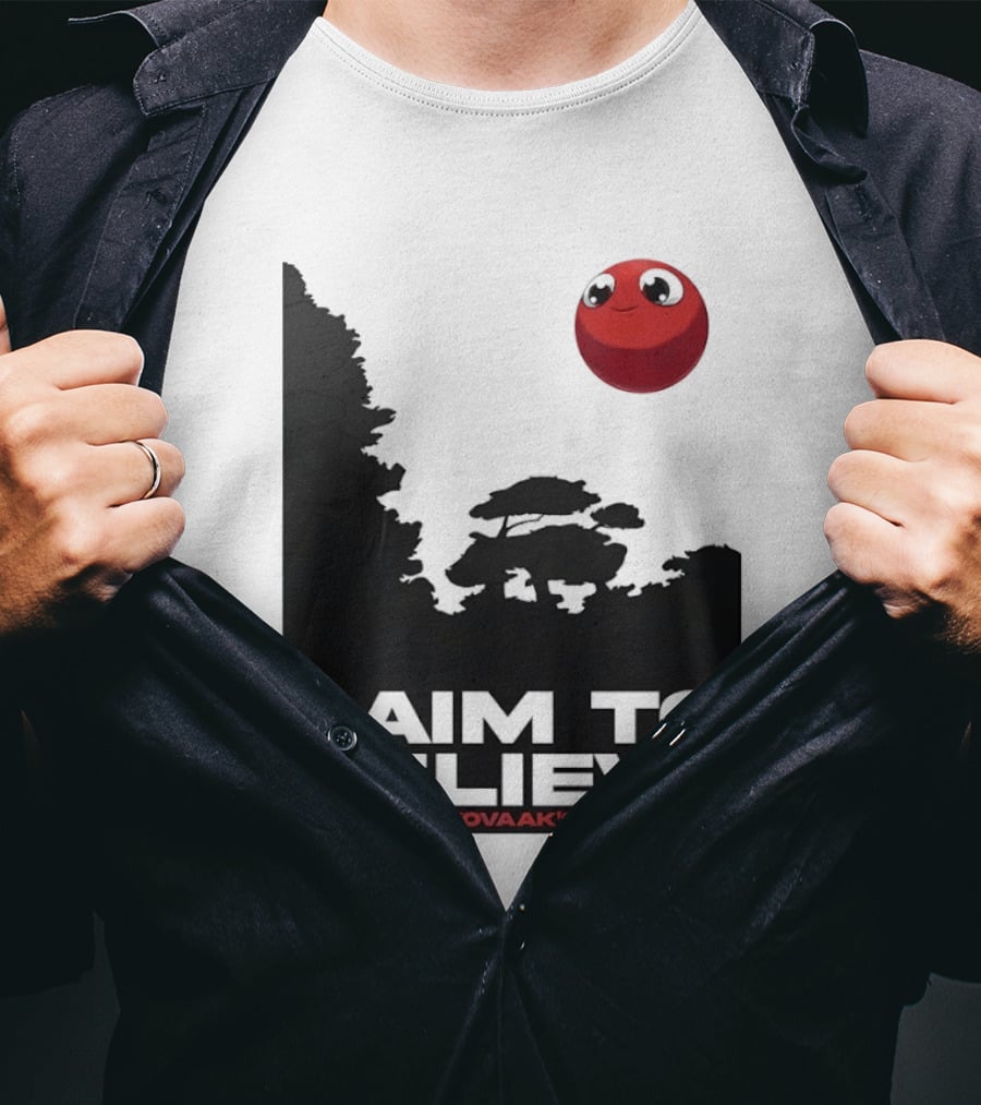 Kovaak's I Aim To Believe Red Ball T-Shirt