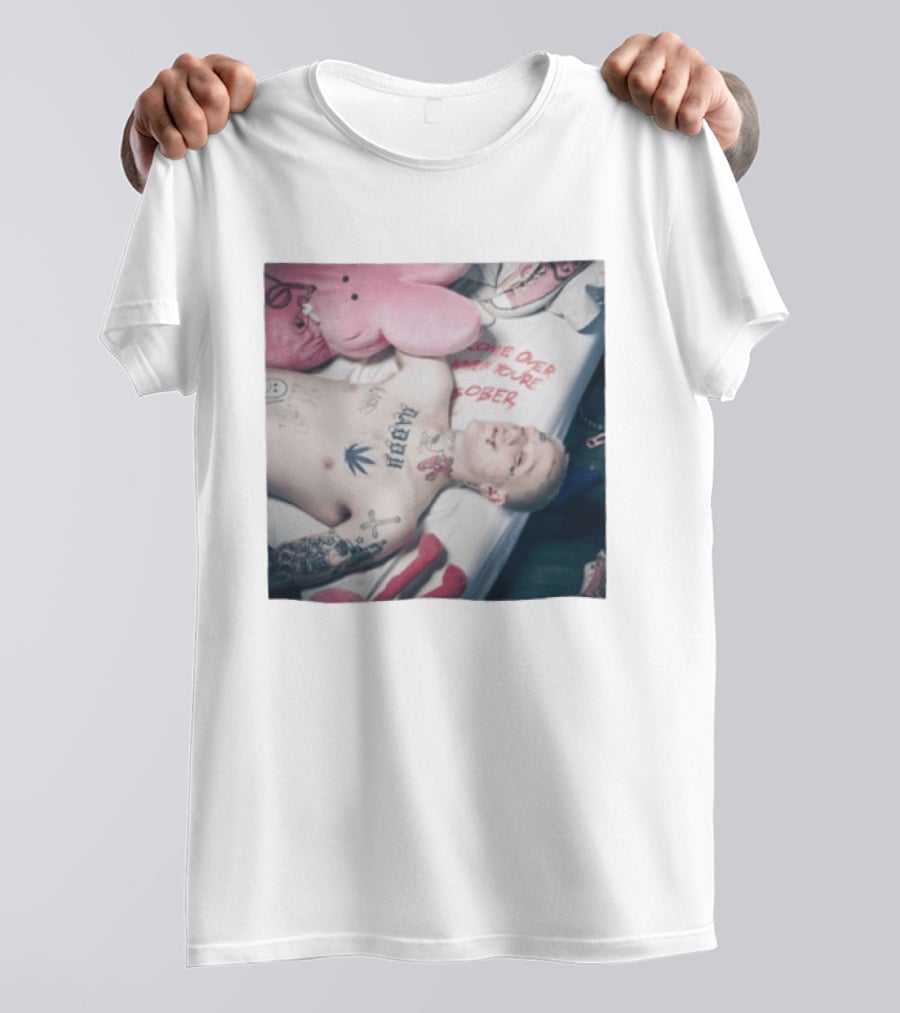 Lil Peep Come Over When You're Sober Emo Rap Album Cover T-Shirt