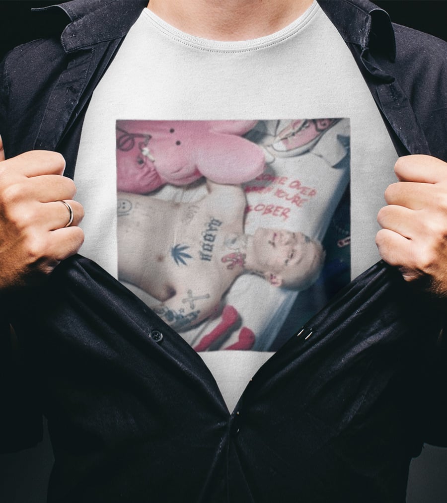 Lil Peep Come Over When You're Sober Emo Rap Album Cover T-Shirt