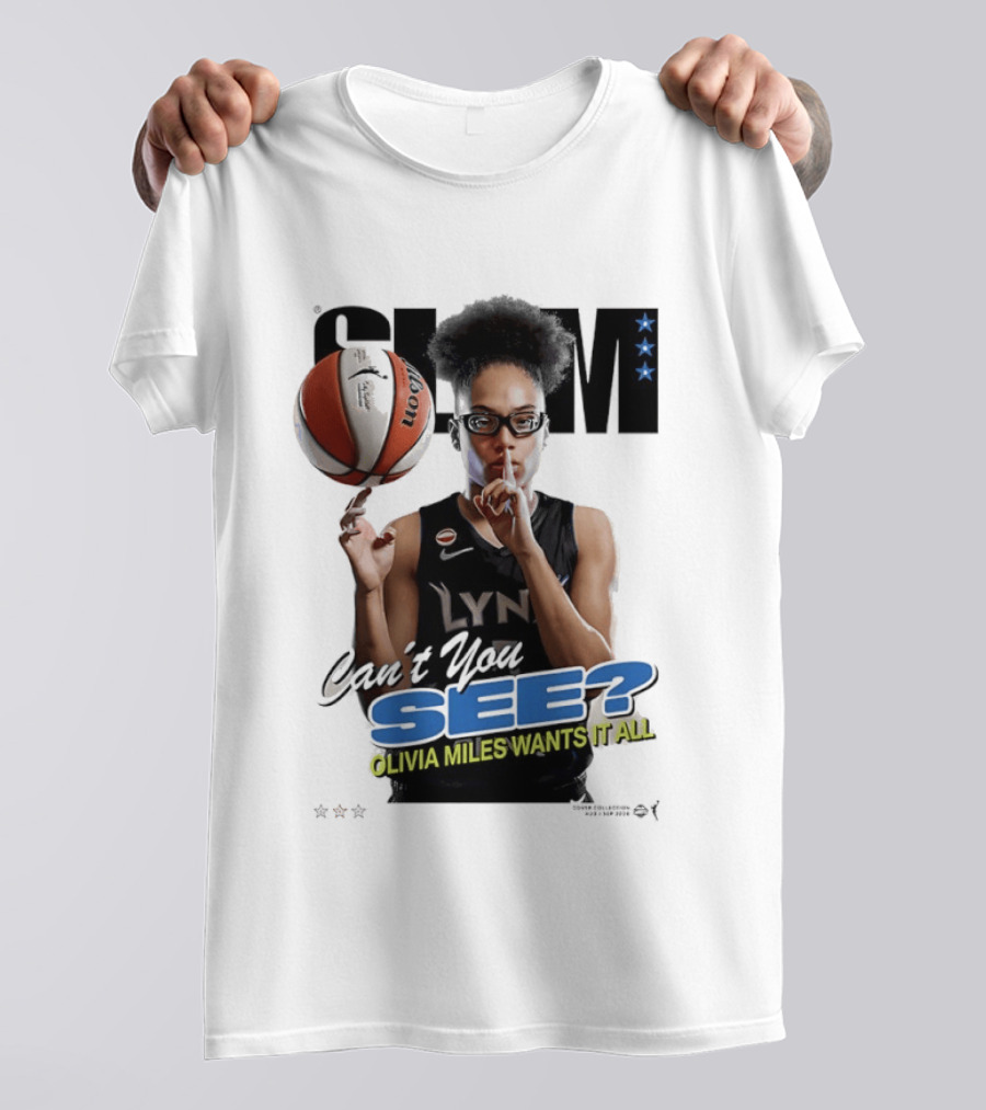 Minnesota Lynx SLAM Olivia Miles Wants It All Can't You See Basketball T-Shirt