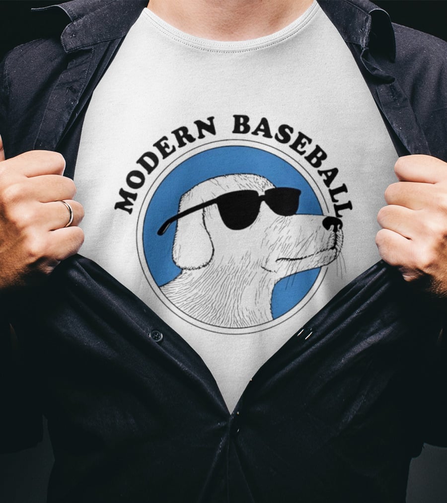 Modern Baseball Dog With Sunglasses T-Shirt