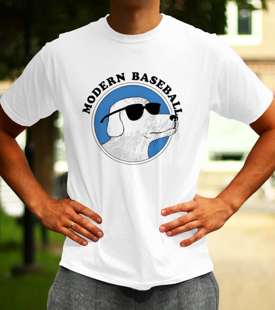 Modern Baseball Dog With Sunglasses T-Shirt