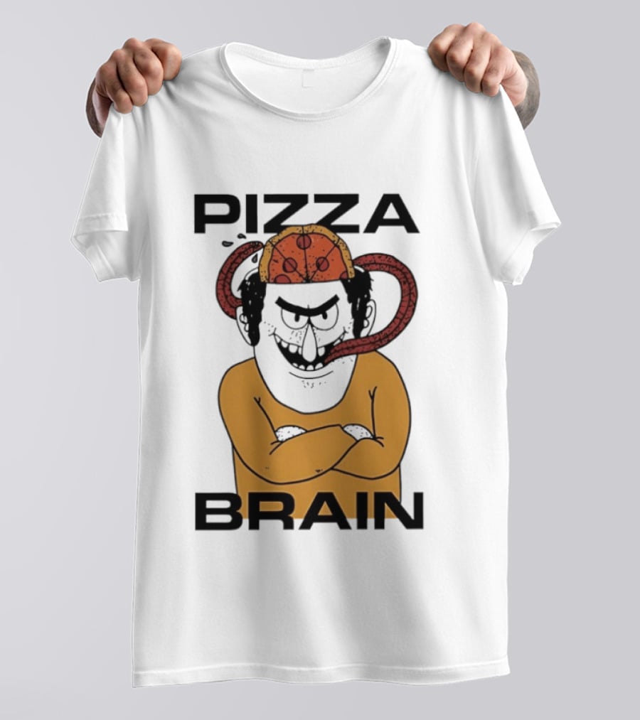 Pizza Brain Cartoon Perry Pizza Hat Monster T-Shirt