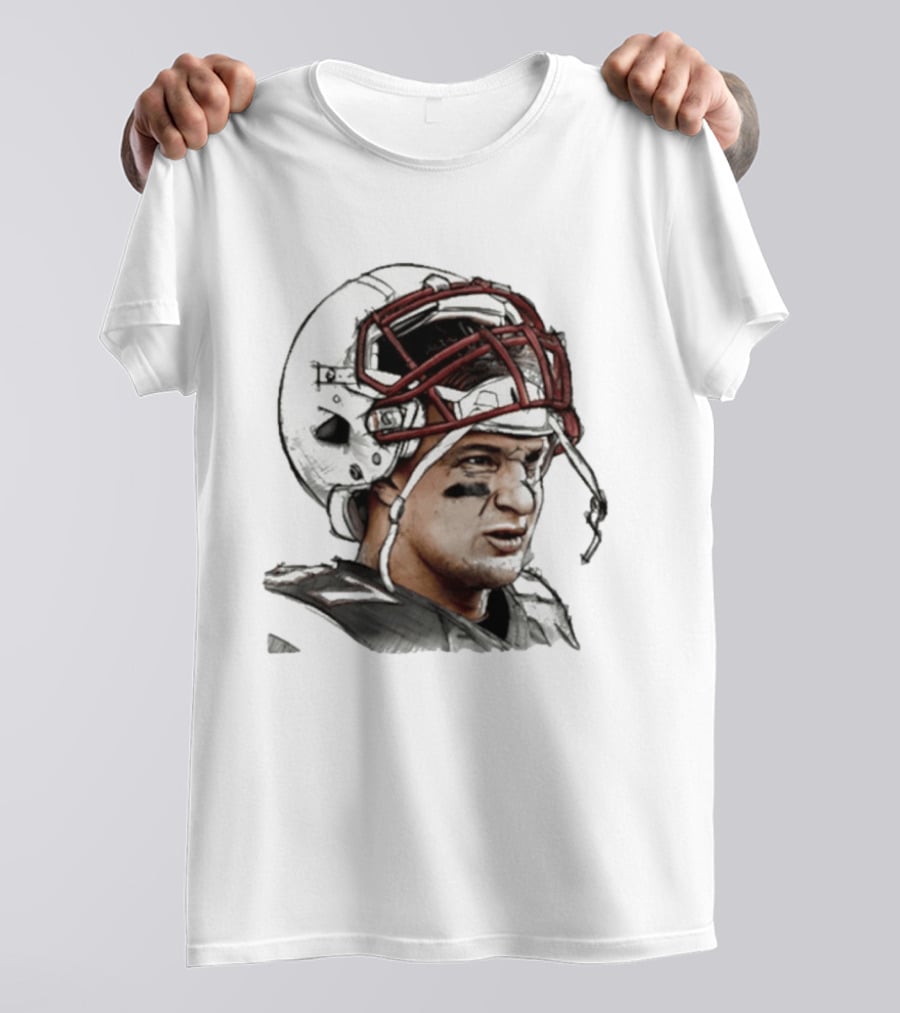 Rob Gronkowski New England Patriots Swag Head Helmet Football T-Shirt