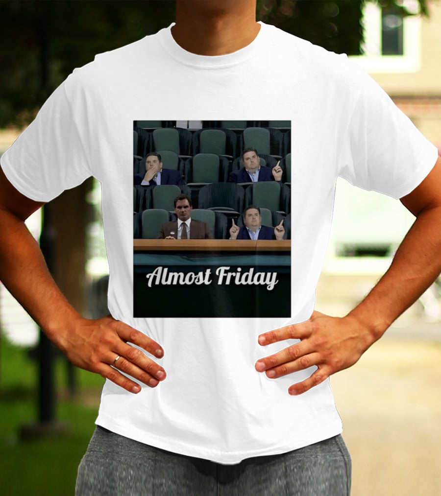 Roger Federer Brian Windhorst Tennis Stands Memes Almost Friday T-Shirt