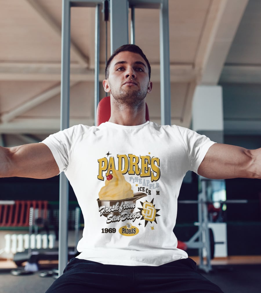 San Diego Padres Pineapple Ice Cream Fresh Since 1969 T-Shirt