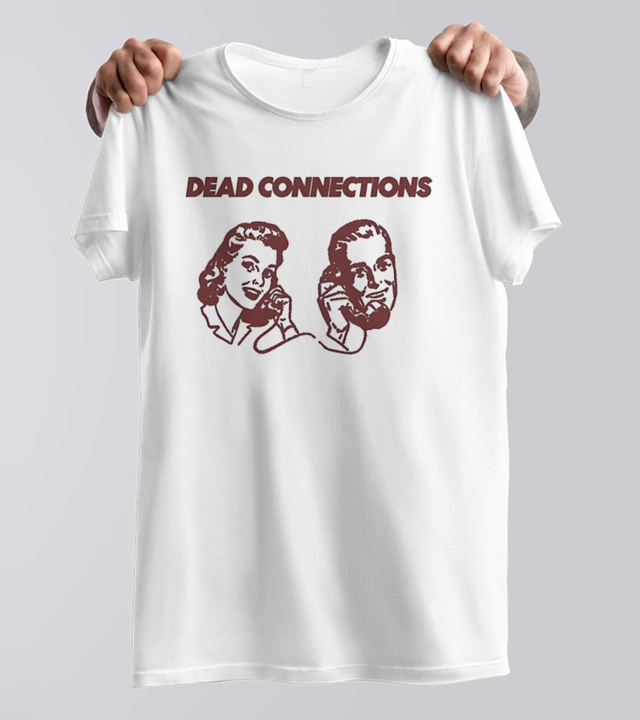 Dead Connections Vintage Phone Couple T-Shirt