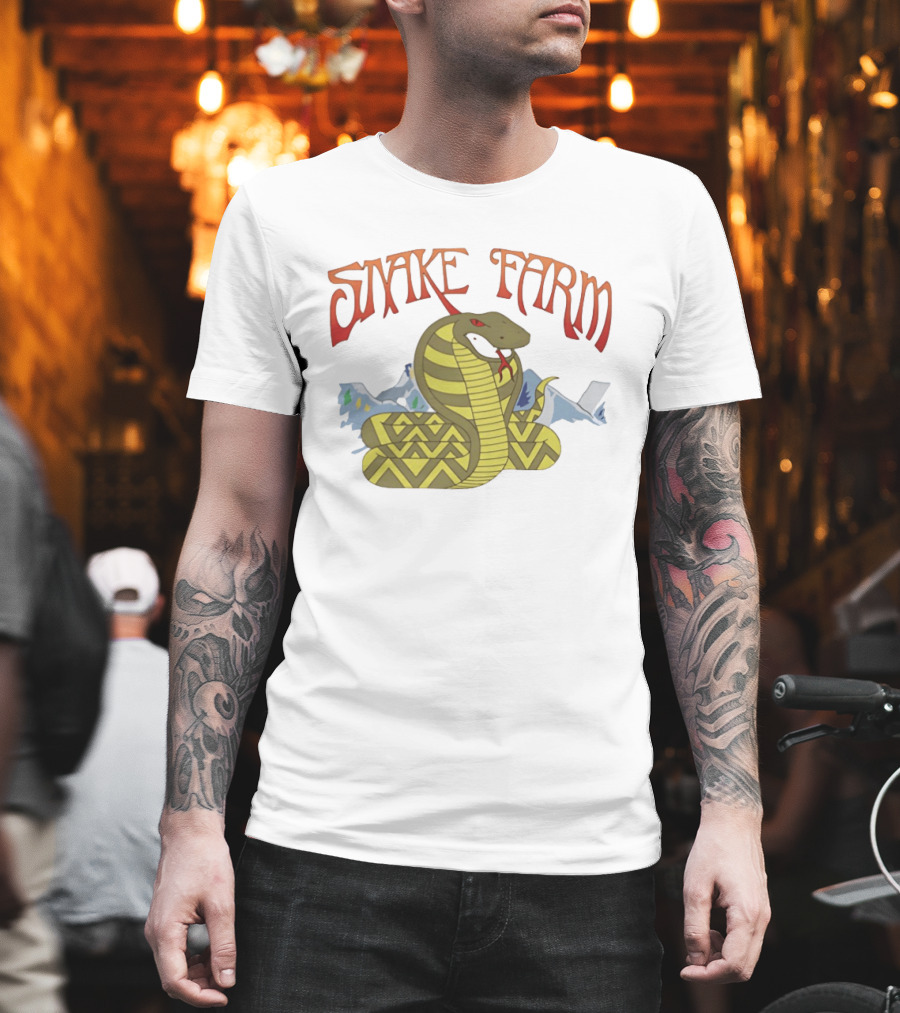 Snake Farm Cobra With Mountains T-Shirt