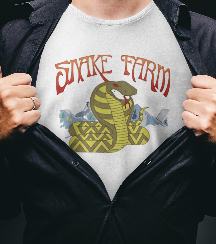 Snake Farm Cobra With Mountains T-Shirt