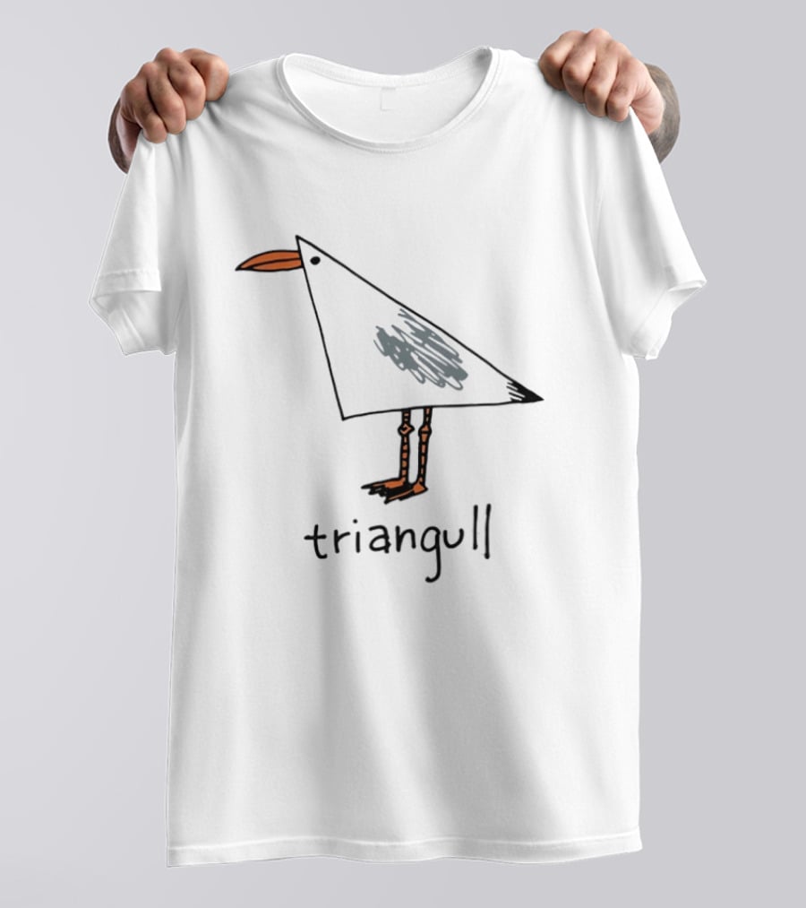 Triangull Triangle Seagull Bird Pun T-Shirt