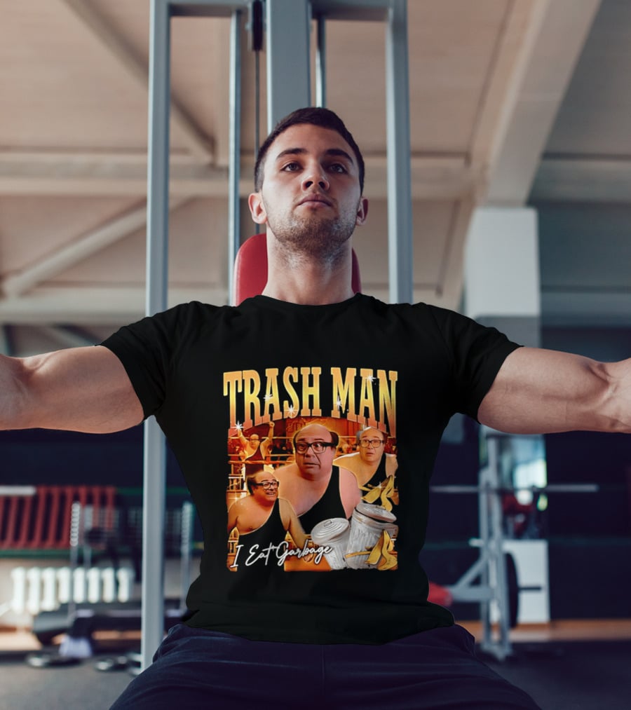 Trash Man Frank Reynolds I Eat Garbage Iconic Comedy T-Shirt