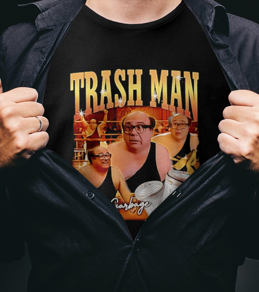 Trash Man Frank Reynolds I Eat Garbage Iconic Comedy T-Shirt