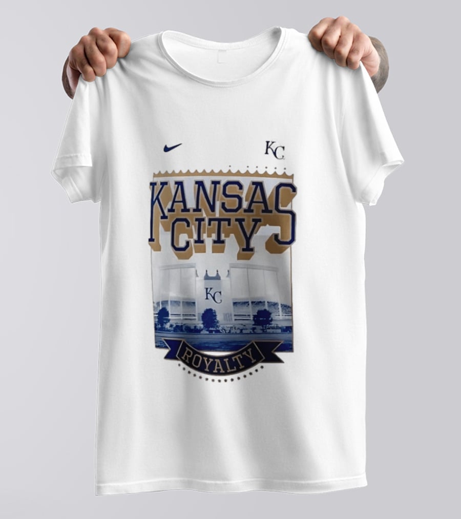 Kansas City Royals Stadium Royalty KC Nike T-Shirt
