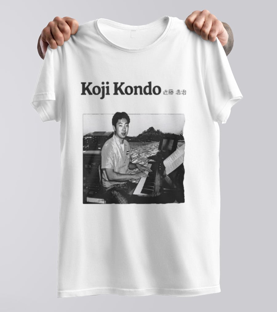 Koji Kondo I Can Hear Music Piano Masters T-Shirt